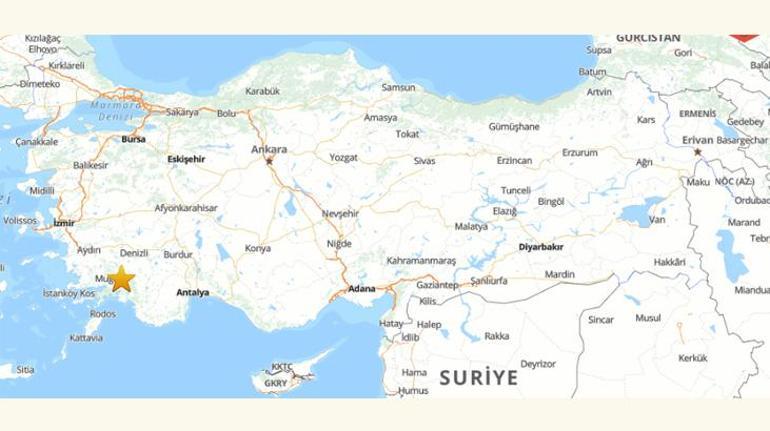 Muğla'da 3,9 büyüklüğünde korkutan deprem! AFAD duyurdu