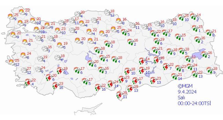 Meteoroloji hava durumu raporunu paylaştı: Pazar gününe dikkat! Havalar değişecek