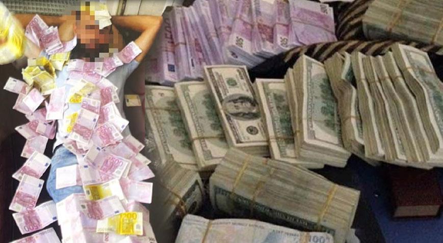 Aralarında avukatların da olduğu 20 kişi! Euro banyosu, deste deste dolarlar…