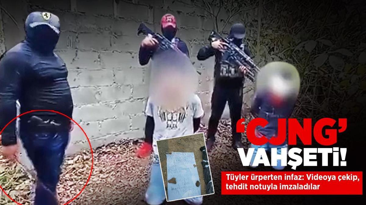 ‘CJNG’ vahşeti! Tüyler ürperten infaz: Videoya çekip, tehdit notuyla gözdağı verdiler