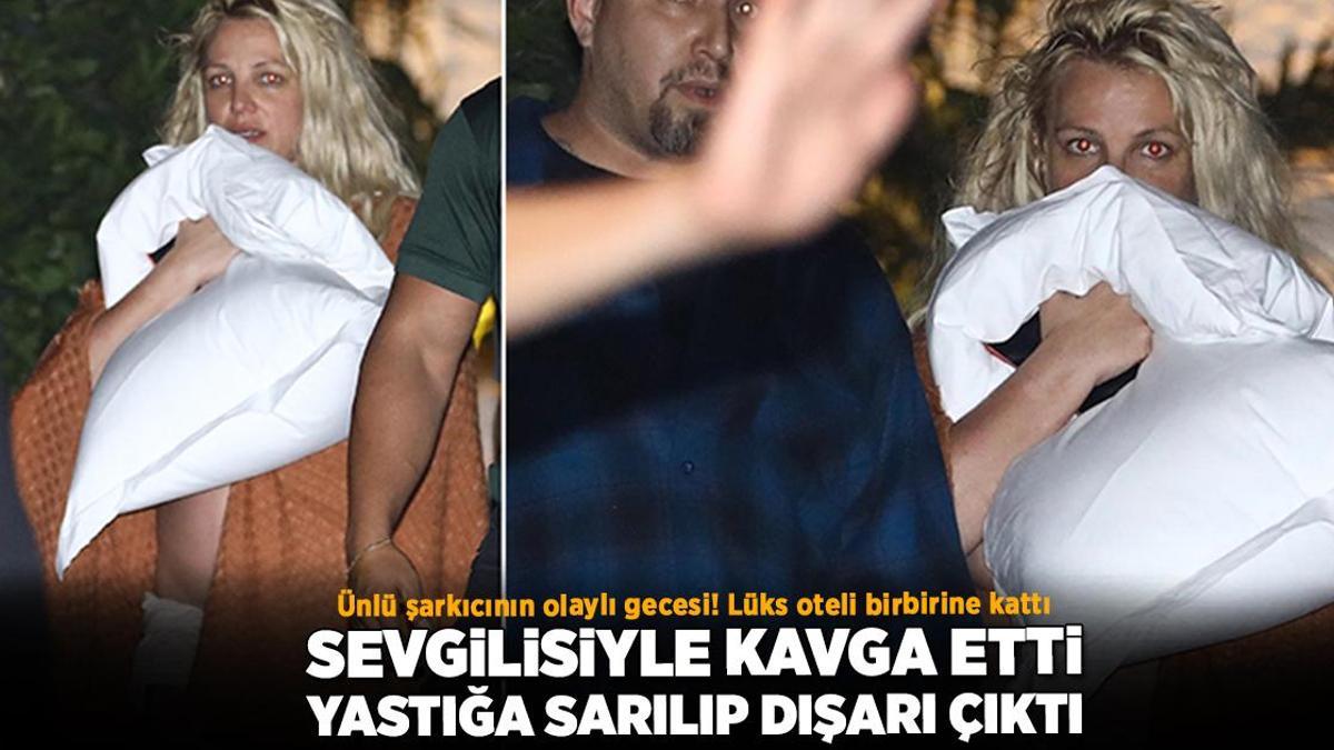 ‘Popun Prensesi’nin olaylı gecesi! Sevgilisiyle kavga etti, yastığa sarılarak dışarı çıktı