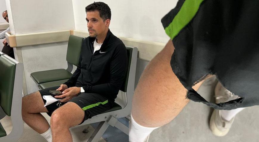 İstanbul’un göbeğinde yarışmaya hazırlanan sporcuyu başıboş köpek ısırdı