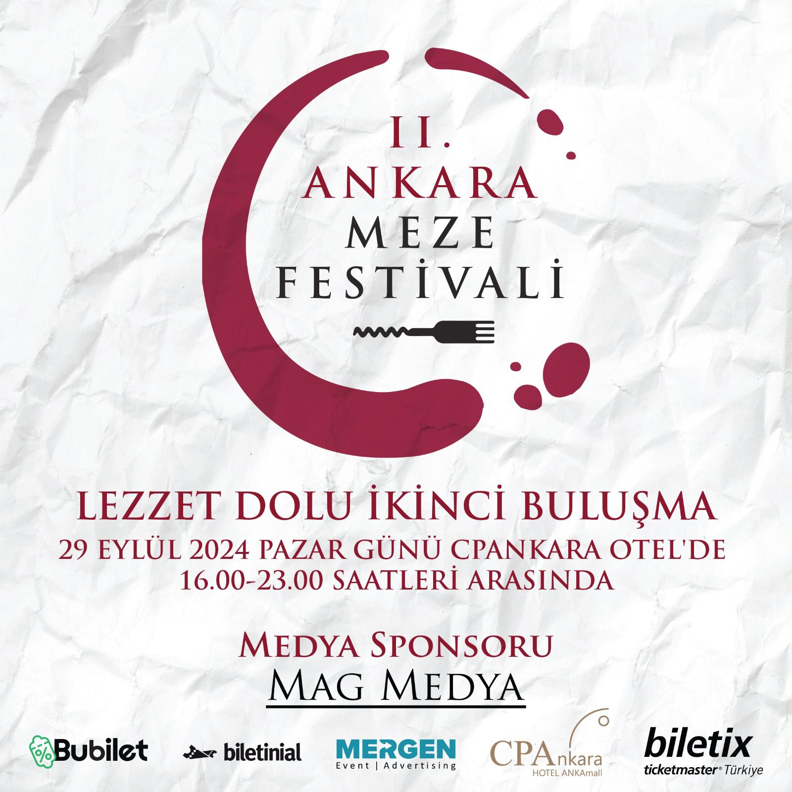 İkinci Ankara Meze Festivali: 2024'ün En Lezzetli Etkinliği İçin Geri Sayım Başladı 