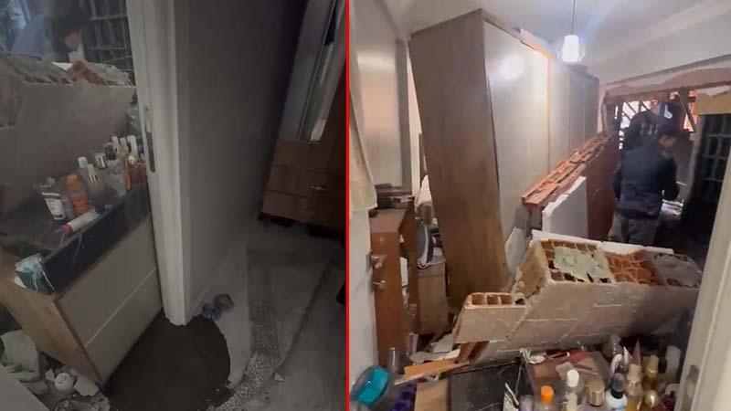 Beton Dökme Sırasında Komşu Binada Hasar Oluştu