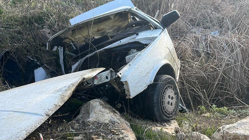 Balık yolunda feci kaza! Otomobil şarampole yuvarlandı: 1 ölü, 1 yaralı
