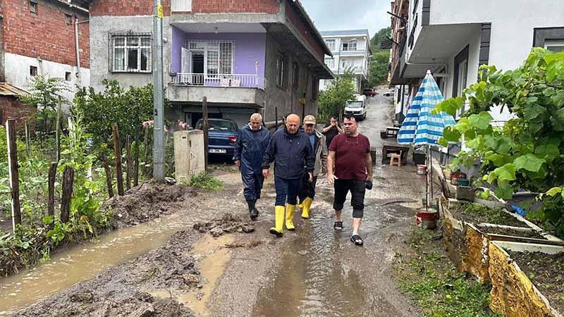 Ünye’de Yağış Sonrası Ekipler Sahada: Su Tahliye Çalışmaları Sürüyor