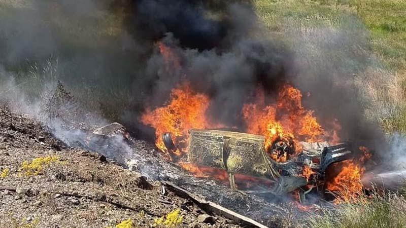 Kütahya Tavşanlı’da feci kaza: Otomobil takla attı, araç alev aldı 5 kişi yaralandı