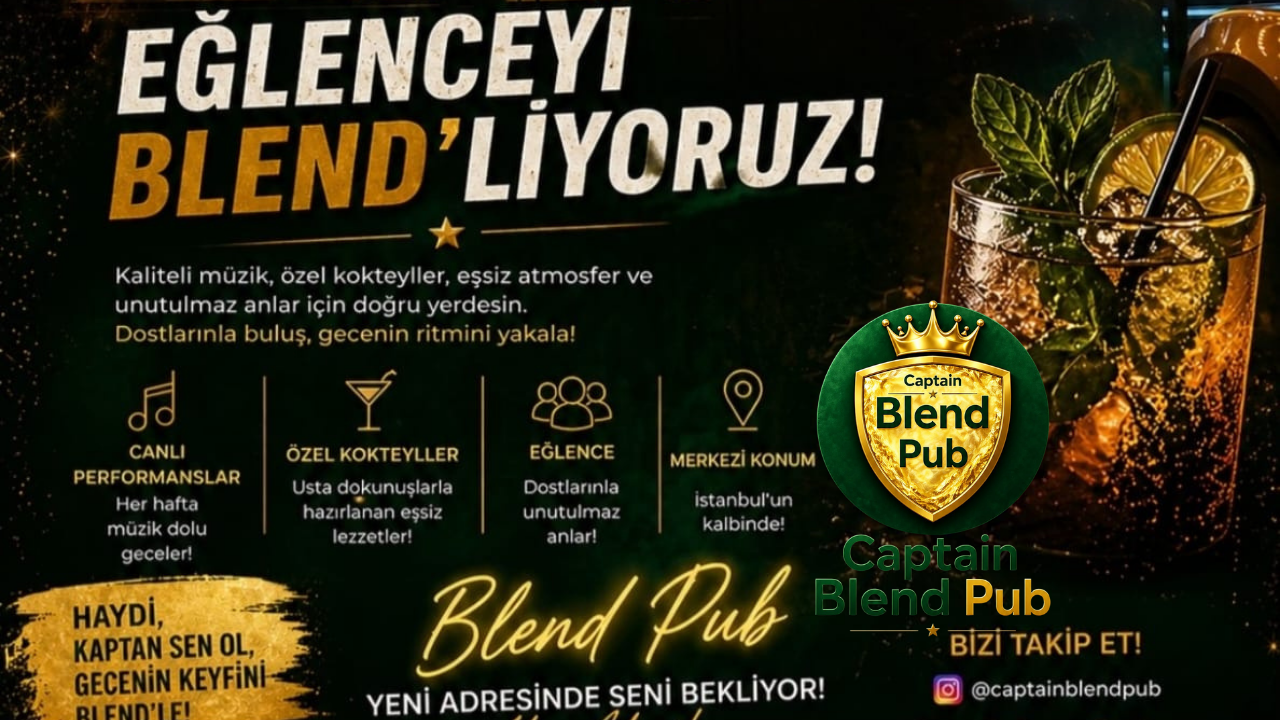 Captain Blend Pub, Beylikdüzü’nde Sosyal Yaşamın Vazgeçilmez Adreslerinden Biri Olmayı Hedefliyor