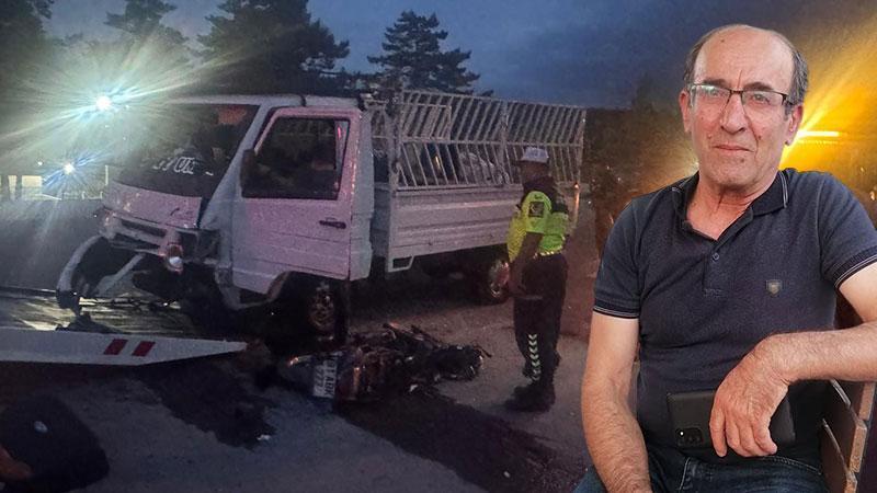 Kamyonetle Kafa Kafaya Çarpışan Motosiklet Sürücüsü Hayatını Kaybetti