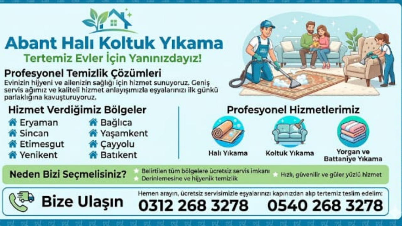 Sincan Halı Yıkama’dan Hijyen Odaklı Hizmet: Halı Temizliğinde Detaylı İşlem