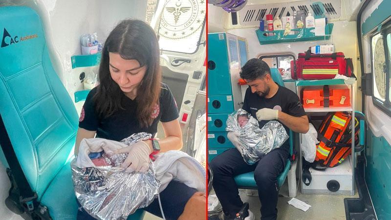 Ambulansta Doğum Yapan Anne Sağlıkla Hastaneye Ulaştırıldı