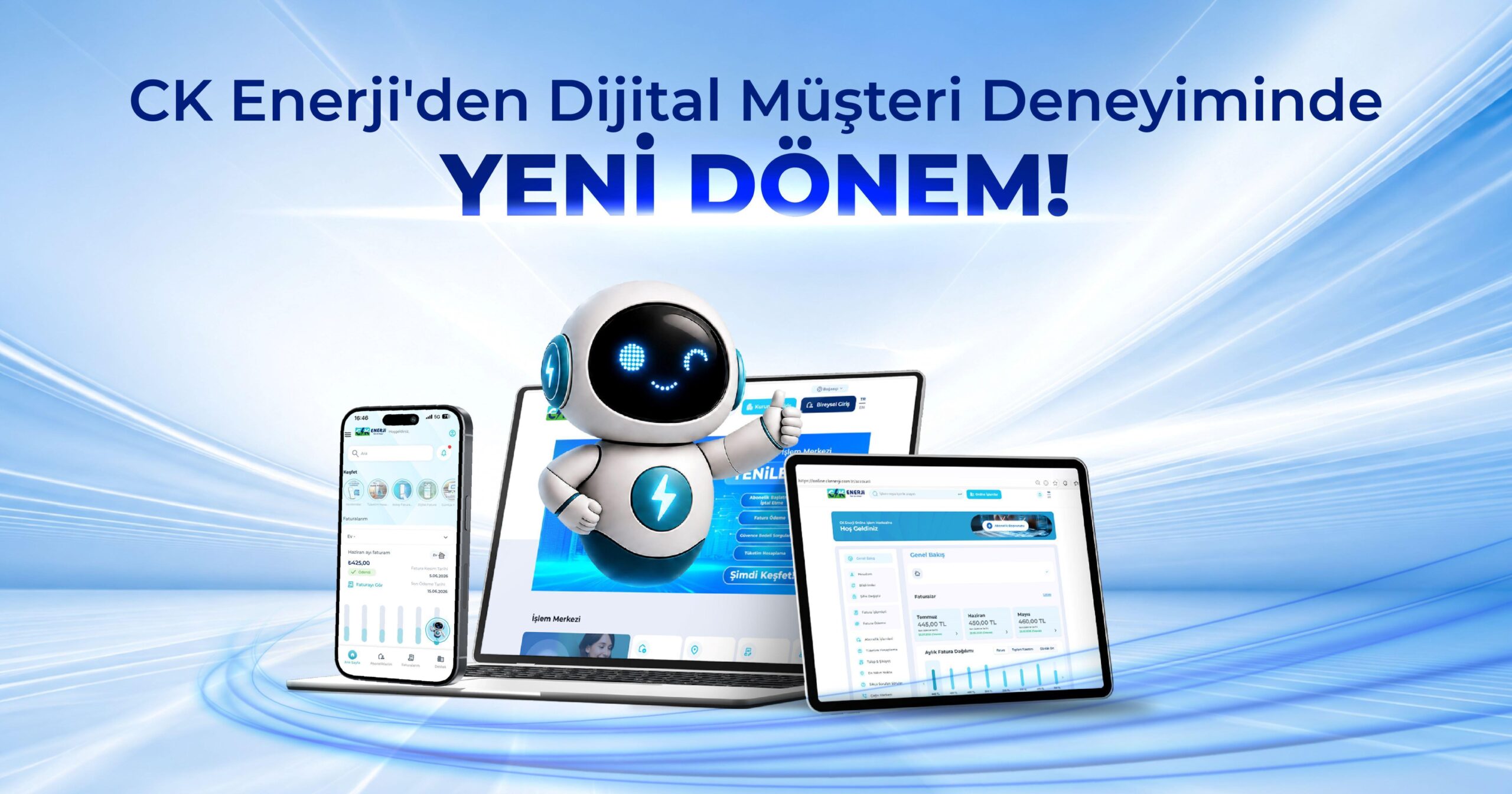 CK Enerji’den enerji tüketimini bilinçli yönetmeye yönelik yeni dijital özellikler