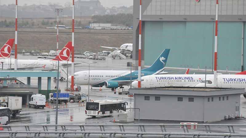 İstanbul Havalimanı’nda Caspian Airlines uçağına haciz: Sefer yapılamadı