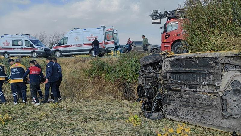 Gölbaşı-Malatya yolunda taksi kazası: 5 kişi yaralandı