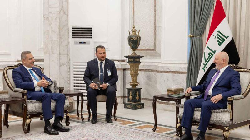 Hakan Fidan, Irak Cumhurbaşkanı Nizar Amedi ile Görüştü